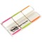 Post-it Index Tabs Lined Strong, Pink, Bright Green & Orange, Pack of 66