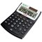 Aurora EcoCalc Desktop Calculator, 12 Digit, 3 Key, Recycled, Solar Power, Black