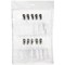 Durable Enclosed ID card Holder with Clip for 1 Card, 54x87mm, Clear, Pack of 10
