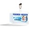 Durable reXycle 2 Card Security Pass ID Badge Holders, 54x85mm, Clear, Pack of 25