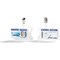 Durable reXycle 2 Card Security Pass ID Badge Holders, 54x85mm, Clear, Pack of 25