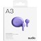 Sudio A3 True Wireless Purple Earbuds with Charging Case
