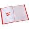 5 Star Soft Cover Display Book, 20 Pockets, A4, Red