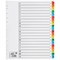 5 Star Maxi Index Dividers, Extra Wide, A-Z, Multicoloured Mylar Tabs, A4, White