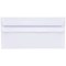 5 Star Plain DL Envelopes, White, Press Seal, 90gsm, Pack of 500