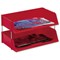 5 Star Wide Entry Stackable Letter Tray / High-impact Polystyrene / Red