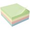 5 Star Sticky Notes Cube, 76x76mm, Pastel Rainbow, 400 Notes per Cube