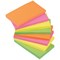 5 Star Sticky Notes, 76x127mm, Assorted Neon, Pack of 12 x 100 Notes