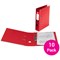 5 Star Foolscap Lever Arch Files, Plastic, Red, Pack of 10