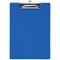 5 Star A4 Durable Plastic Clipboard - Transparent Blue