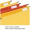 5 Star Wrapover Suspension File Card Inserts, White, Pack of 50