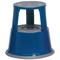 5 Star Mobile Step Stool, Metal, Blue