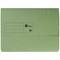 5 Star A4 Document Wallets Half Flap, 285gsm, Green, Pack of 50