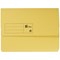 5 Star A4 Document Wallets Half Flap, 285gsm, Yellow, Pack of 50