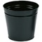 5 Star Round Waste Bin, Metal, Scratch Resistant, D300xH280mm, 15 Litres, Black