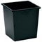 5 Star Square Waste Bin, Metal, Scratch Resistant, W325xD325xH350mm, 27 Litres, Black