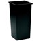 5 Star Square Waste Bin, Metal, Scratch-resistant, W325xD325xH642mm, 48 Litres, Black