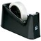 5 Star Desktop Tape Dispenser with Weighted Base, Non-slip, 25mm Width Capacity, Black