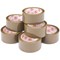 5 Star Packaging Tape, Low Noise, Polypropylene, 48mm x 66m, Buff, Pack of 6