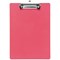 5 Star A4 Durable Plastic Clipboard - Pink