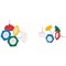 5 Star Indicator Pins, 15mm Head, Assorted Colours, Pack of 20