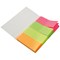 5 Star Index Flags, Neon, 20x50mm, 50 Sheets per Colour, Assorted, Pack of 5