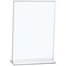 5 Star Sign Holder, Portrait, Stand Up, A4, Clear