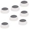 5 Star Plastic Magnets, 20mm, White, Pack of 10