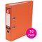 5 Star A4 Lever Arch Files, Orange, Pack of 10