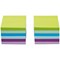 5 Star Sticky Notes, 76x76mm, Neon & Pastel Mix, Pack of 12 x 100 Notes