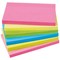 5 Star Extra Sticky Notes, 76x127mm, Assorted Neon, Pack of 6 x 90 Notes