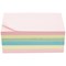 5 Star Extra Sticky Notes, 76x127mm, Assorted Pastel, Pack of 6 x 90 Notes