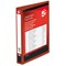 5 Star Presentation Binder, A4, 2 D-Ring, 25mm Capacity, Red, Pack of 10