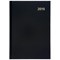 5 Star 2019 Diary / 2 Days Per Page / A5 / Black