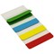 5 Star Filing Tabs, 38x51mm, 4 Neon Assorted Colours, Pack of 5