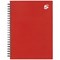 5 Star Hard Cover Wirebound Notebook, A5, Ruled, 140 Pages, Berry, Pack of 5