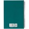 5 Star Hard Cover Wirebound Notebook, A5, Ruled, 140 Pages, Teal, Pack of 5