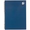 5 Star Hard Cover Wirebound Notebook, A4, Ruled, 140 Pages, Indigo, Pack of 5