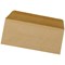 5 Star Plain DL Envelopes, Manilla, Gummed, 75gsm, Pack of 1000