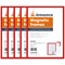 Announce Magnetic Frames, A4, Red, Pack of 5