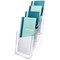 Announce by 5 Star 4 Tier Literature Holder 1/3 A4/DL Portrait