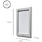 5 Star 32mm Lockable Snap Frame A3 Silver