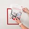 Announce Magnetic Stripes Solo Frame, A4, Red, Pack of 5