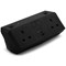 On Desk Power Module, 2xUK Socket Dual USB Port Type A+C PD/QC Charger, Black