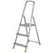 Werner 3 Tread Stepladder with High Handrail Aluminium 7400318L