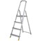 Werner 4 Tread Stepladder with High Handrail Aluminium 7400418L