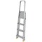 Werner 4 Tread Stepladder with High Handrail Aluminium 7400418L