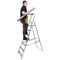 Werner 7 Tread Stepladder with High Handrail Aluminium 7400718L
