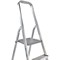 Werner 7 Tread Stepladder with High Handrail Aluminium 7400718L