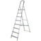 Werner 8 Tread Stepladder with High Handrail Aluminium 7400818L
